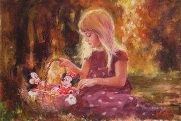 ミッキーマウス サンシャインガール IS ディズニー Oil Paintings
